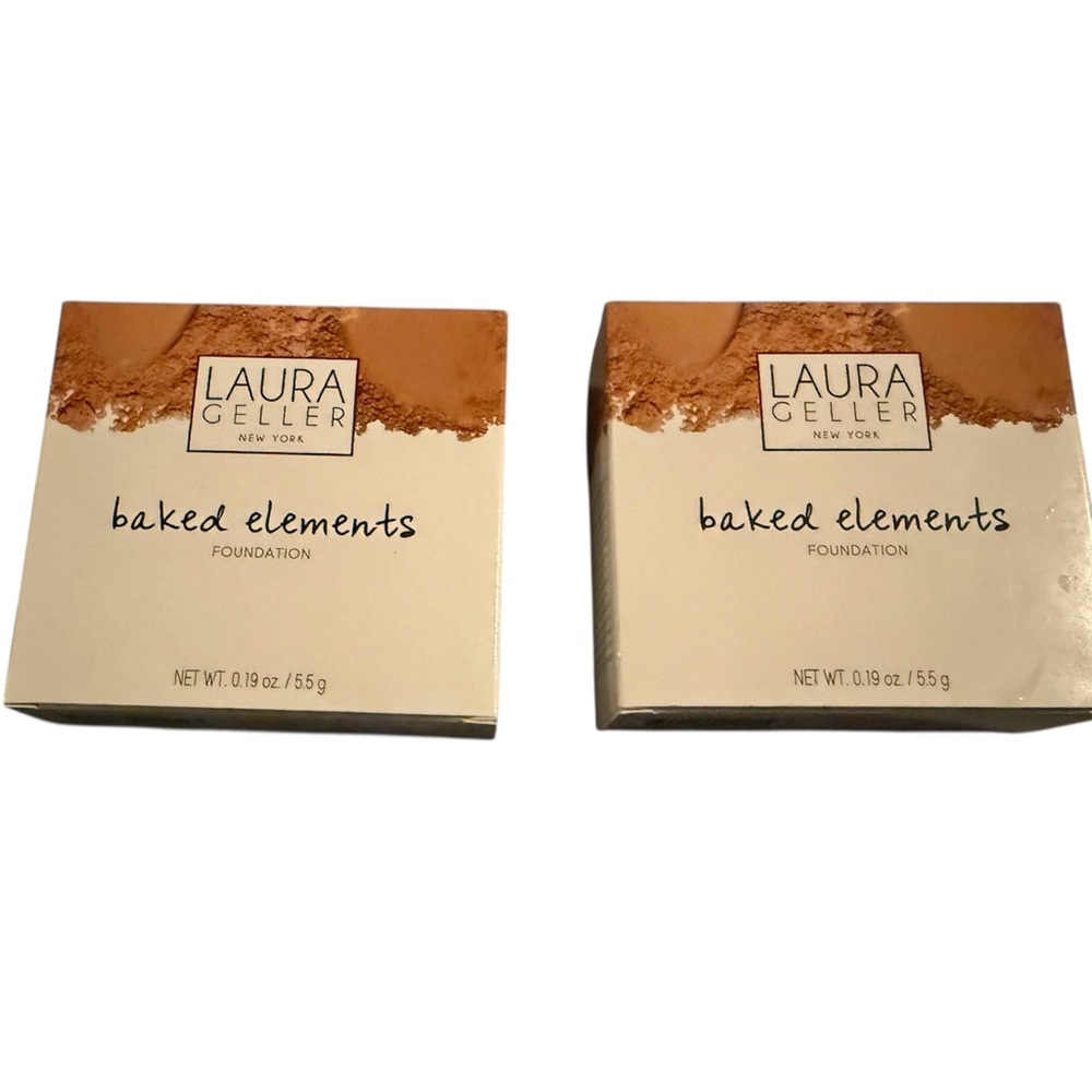 Laura Geller Baked Elements Foundation Shade Deep Color Correcting Set of Two